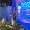 Ketua Majelis Tinggi Partai Demokrat Susilo Bambang Yudhoyono (SBY) Saat menghadiri retret, silaturahmi, dan k