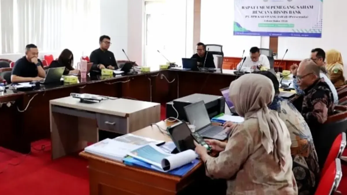 RUPS membahas rencana bisnis BPR Karawang Jabar di Biro BIA Jabar, Senin (22/12) (dok humas)
