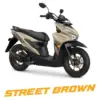 Honda BeAT Street warna Street Brown.