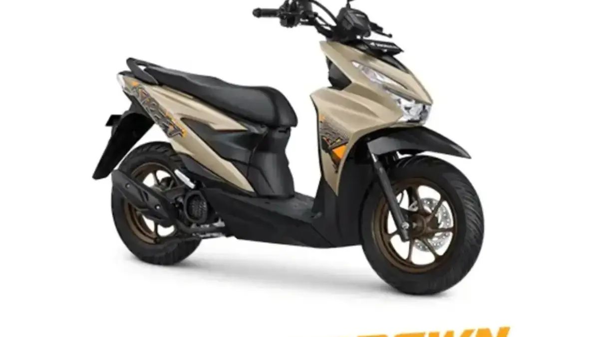 5 Motor Honda Irit Bensin dan Cocok Digunakan di Segala Medan, Harga Ekonomis Honda BeAT Street warna Street Brown.