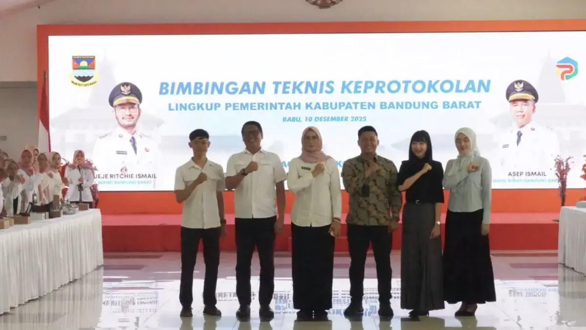 Bimbingan Teknis (Bimtek) Keprotokolan bagi aparatur lingkup pemerintahan KBB. Dok Prokompim Bandung Barat