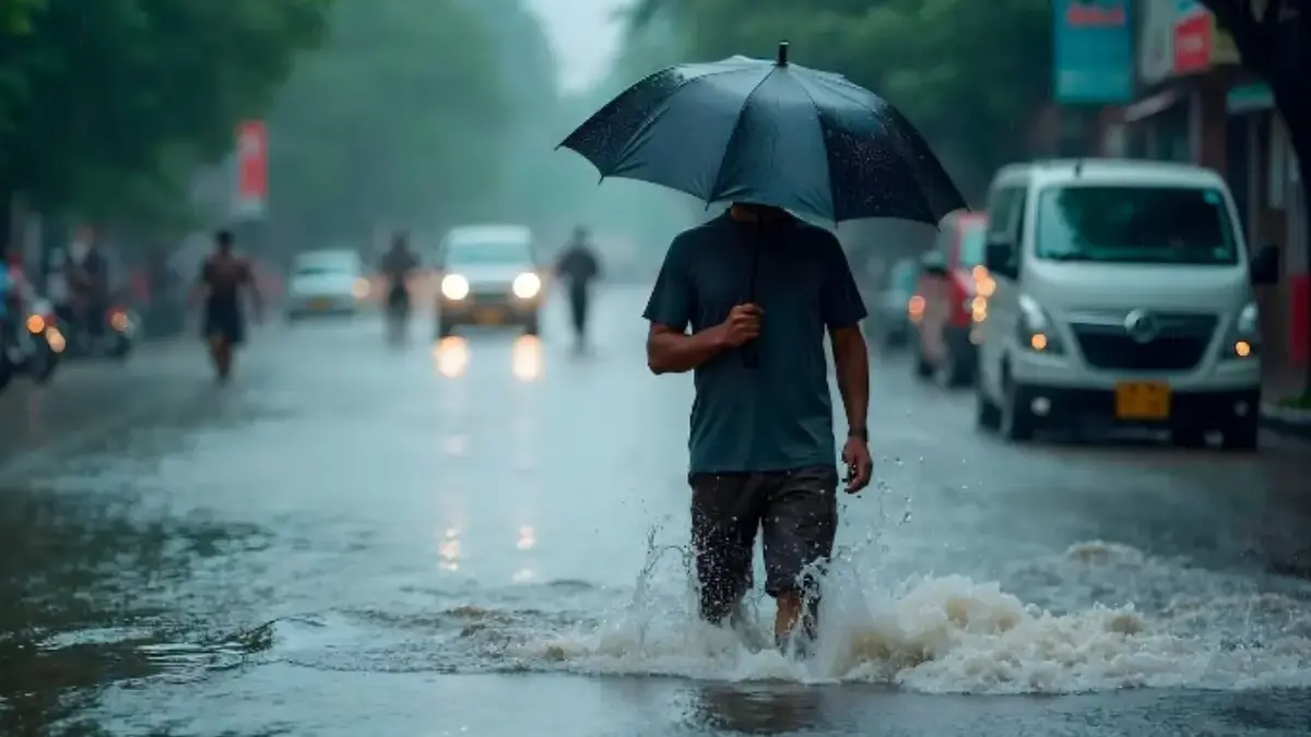ILUSTRASI dampak hujan ekstrem di bulan Desember yang menyebabkan banjir. (freepik)