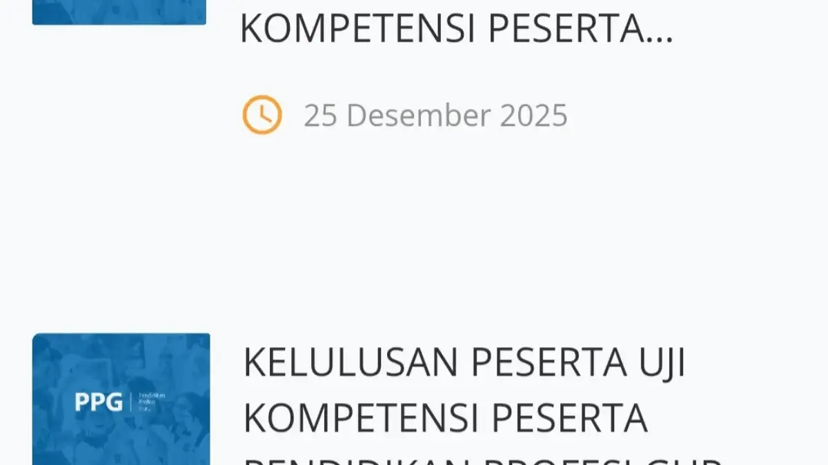 Cara Cek Pengumuman Kelulusan PPG 2025 Kemendikdasmen di Link Download, Mudah Kok! Link download pengumuman kelulusan PPG 2025 Kemendikdasmen.