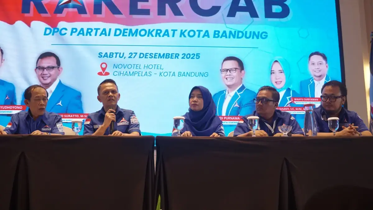 Rakercab Demokrat Kota Bandung Tegaskan Soliditas Kader dan Arah Program Kerja 2026