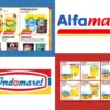 Ilustrasi katalog promo Indomaret dan promo Alfamart Desember 2025.