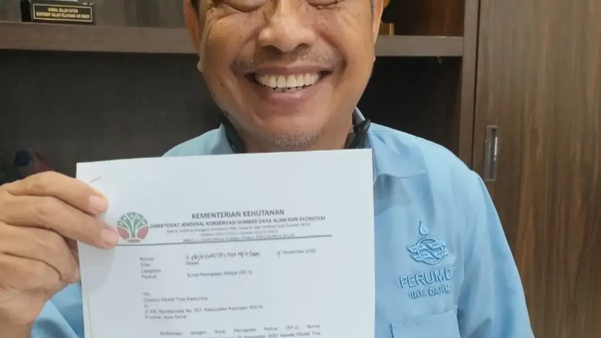 Pasokan Air Baku Terancam Dihentikan, Menhut SP3 PDAM Tirta Kamuning Kasub Litbang Perumda Tirta Kamuning, Atang Kardewa