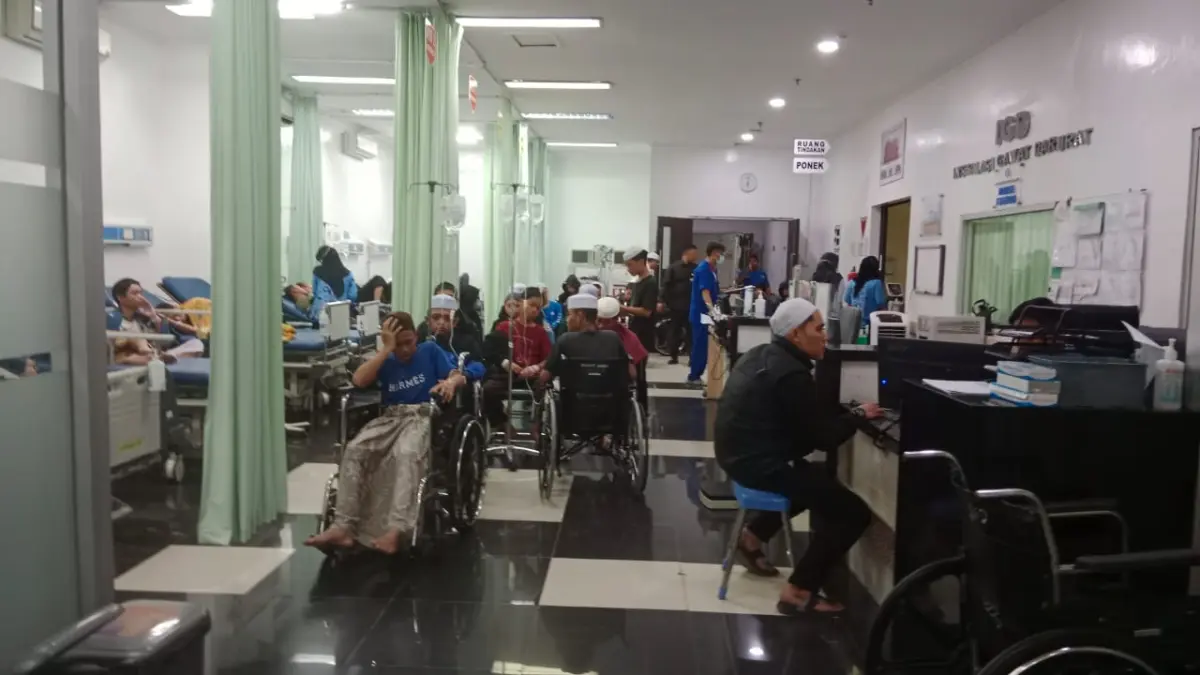 Diduga Keracunan Makanan, 58 Santri di Cimanggung Sumedang Dilarikan ke Rumah Sakit 