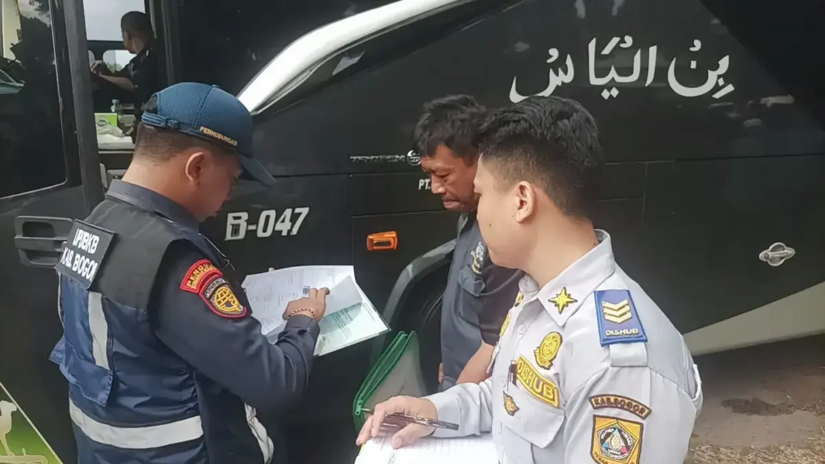 Gelar Ramp Check di Rest Area KM 45 Ciawi, Dishub Bogor Perkuat Pengamanan Arus Lalu Lintas Selama Nataru
