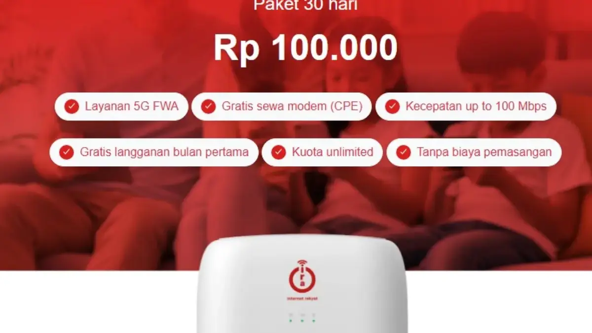 jadwal aktivasi dan distribusi Internet Rakyat diumumkan.