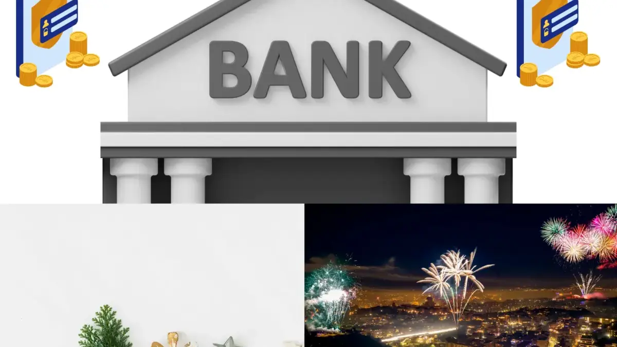 Canva jadwal operasional bank Natal dan Tahun Baru.