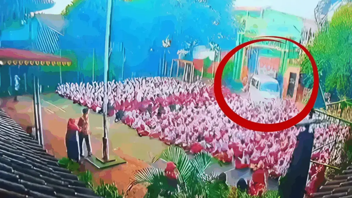 Viral Rekaman CCTV Siswa SDN 01 Kalibaru Ditabrak Mobil MBG di Cilincing