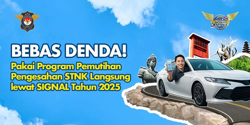 Poster pemutihan Pajak Kendaraan Bermotor.