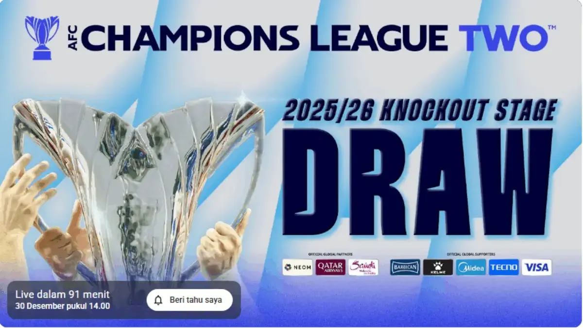 Gratis! Link Live Streaming Drawing Persib Bandung di ACL Two, Siapa Lawan di 16 Besar? Link Live Streaming Gratis Drawing Persib Bandung di ACL Two, Siapa Lawan di 16 Besar?