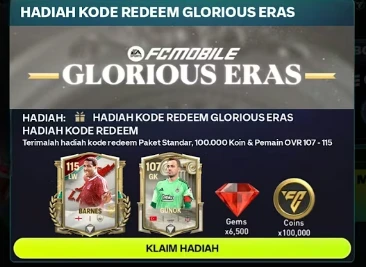 Spesial Akhir Tahun! 16 Kode Redeem FC Mobile 17 Desember 2025 dengan Banyak Pemain OVR Spesial Akhir Tahun! 16 Kode Redeem FC Mobile 16 Desember 2025 dengan Banyak Pemain OVR