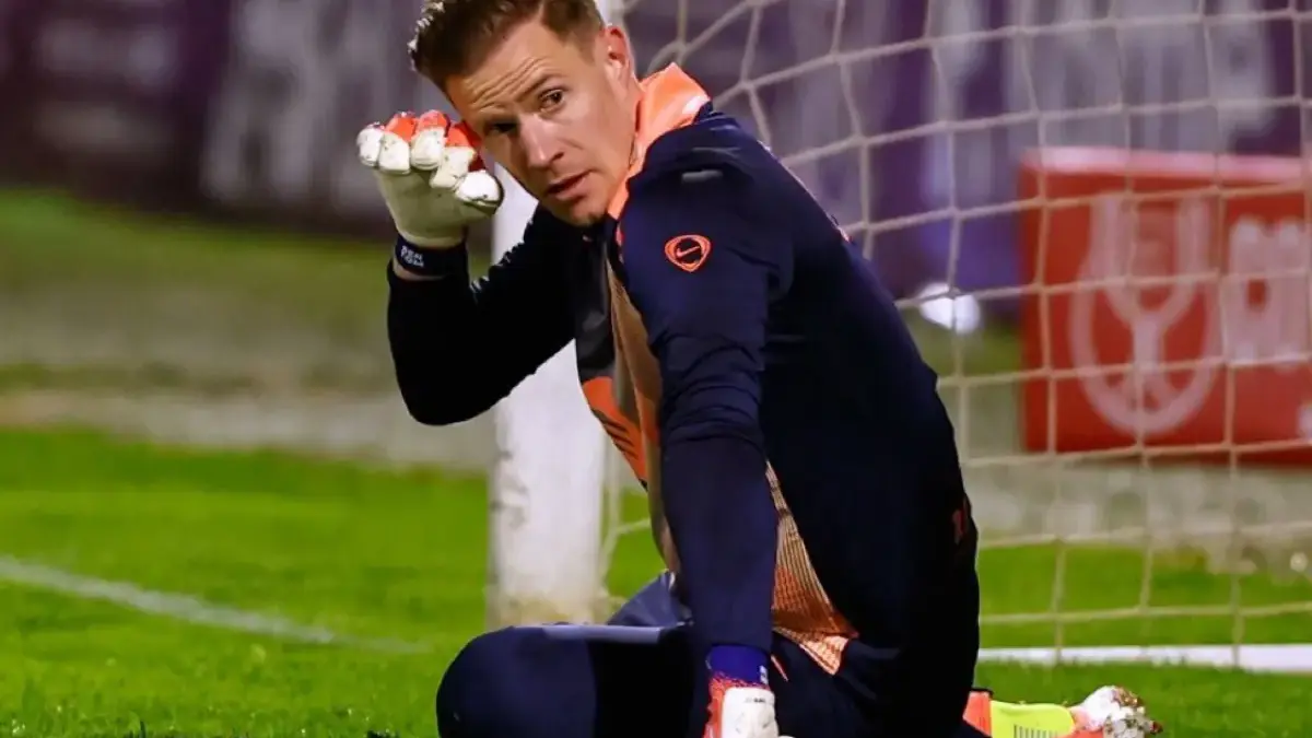 Kiper Barcelona Marc-Andre Ter Stegen.