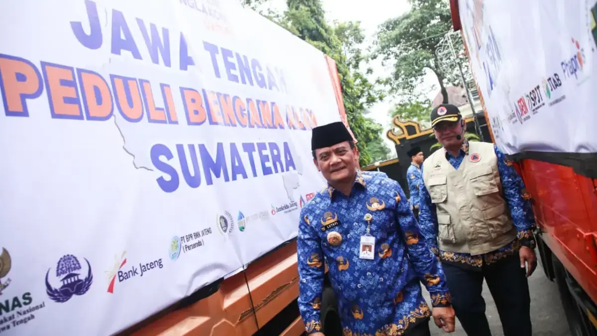 Gubernur Jateng Kirim Bantuan untuk Korban Bencana ke Sumatera Senilai Rp1,3 Miliar 