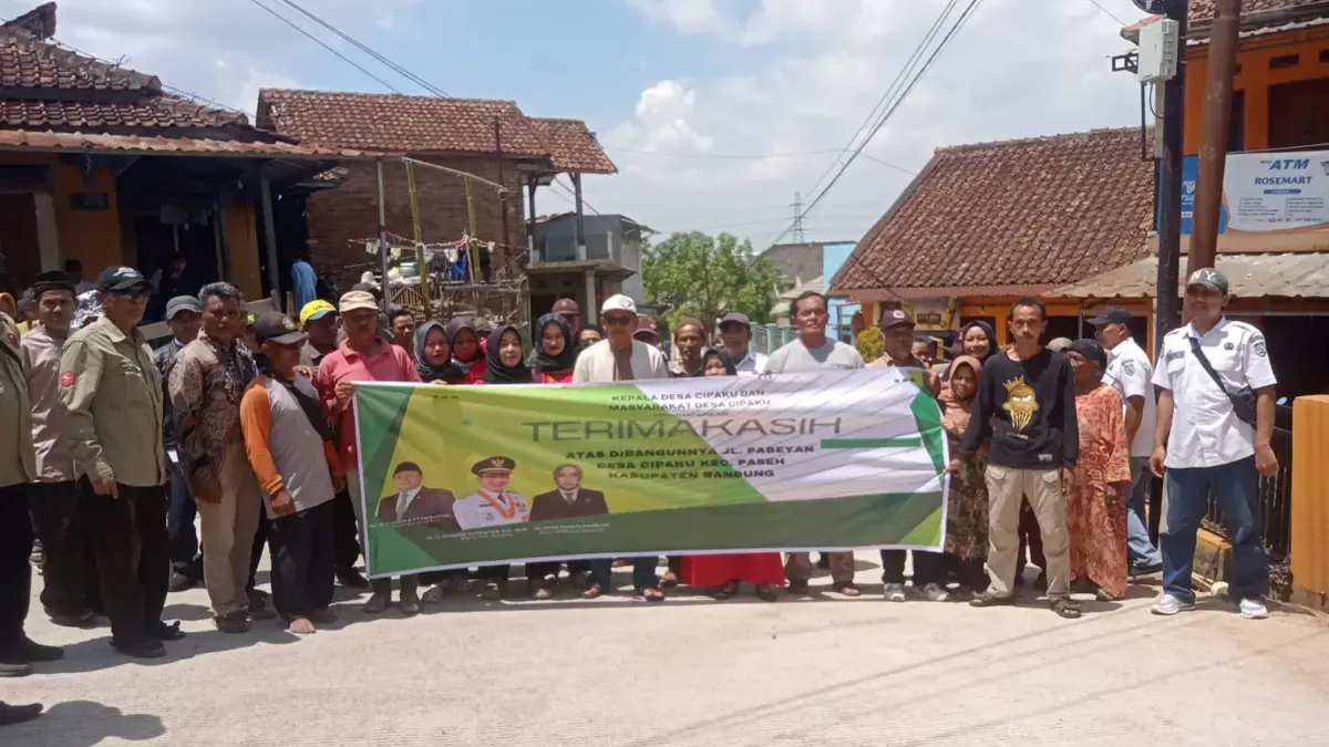 Jalan Pabeyan -Darwati Mulus, Warga Apresiasi Kinerja Bupati dan DPUTR Kab. Bandung