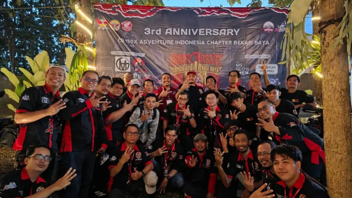 Tiga Tahun Semakin Solid, CB150X Bekasi Raya Rayakan Anniversary Penuh Kebersamaan