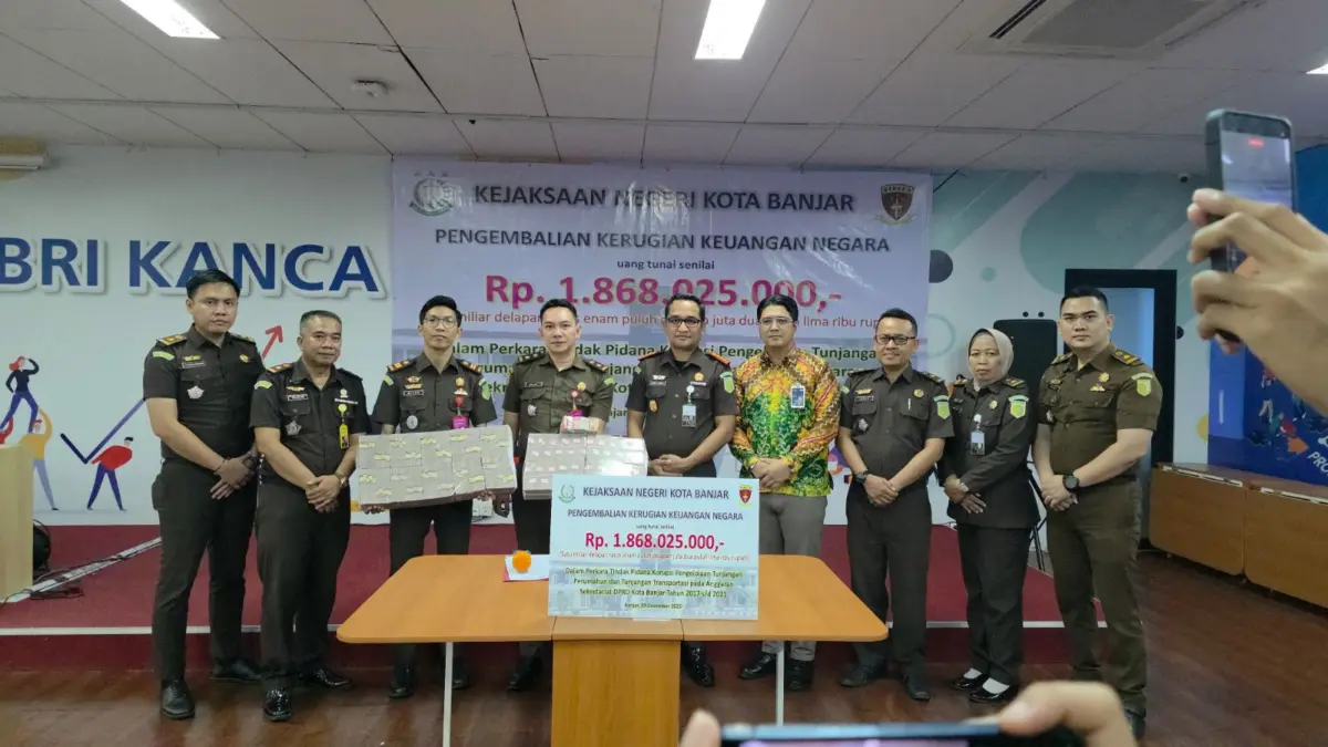Kejaksaan Negeri Kota Banjar Selamatkan Rp1,86 Miliar ke Kas Negara