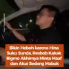 Ist. Potongan video yang viral saat Resbob alias Adimas Firdaus melontarkan SARA tehadap Viking dan suku Sunda