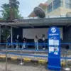Halte Transjakarta ruteP11 Bogor-Blok M yang berada di kawasan Botani Square, Baranangsiang, Kota Bogor. Foto: