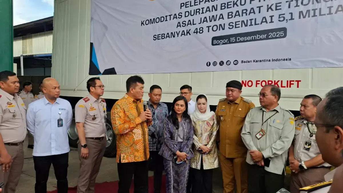 Tembus Pasar Terbesar Dunia, RI Ekspor Perdana 48 Ton Durian Beku ke Tiongkok!