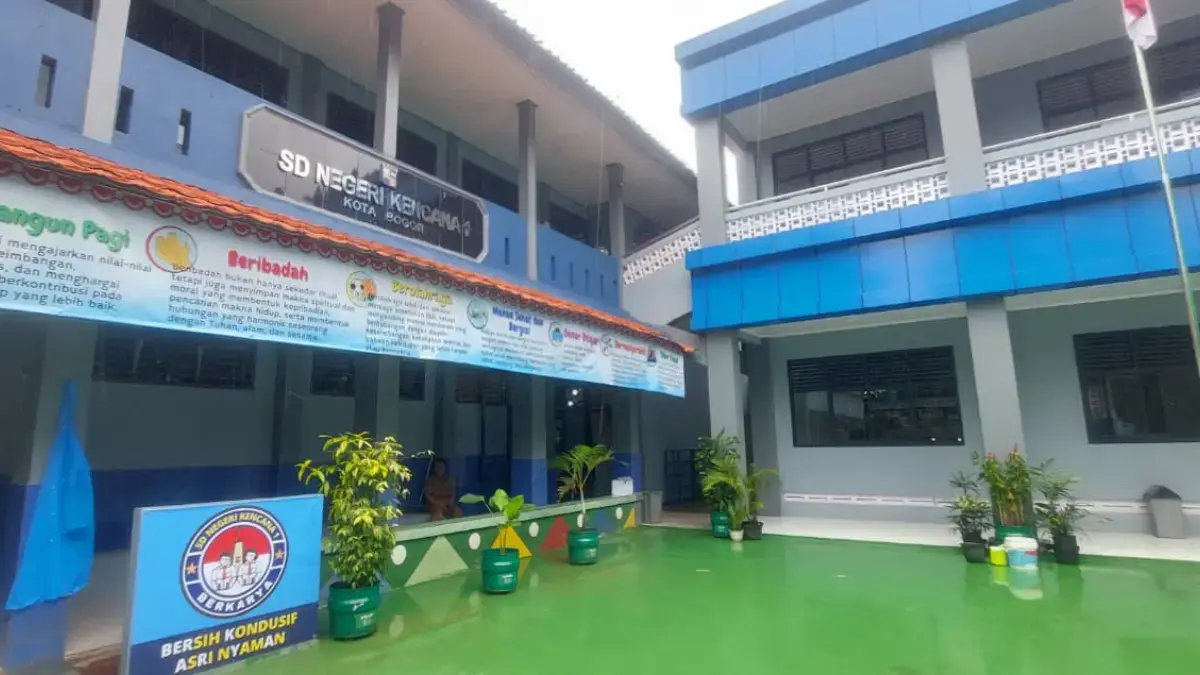 Bangunan SDN Kencana 1 Kota Bogor yang telah selesai direhabilitasi. Foto: Sekar Andini