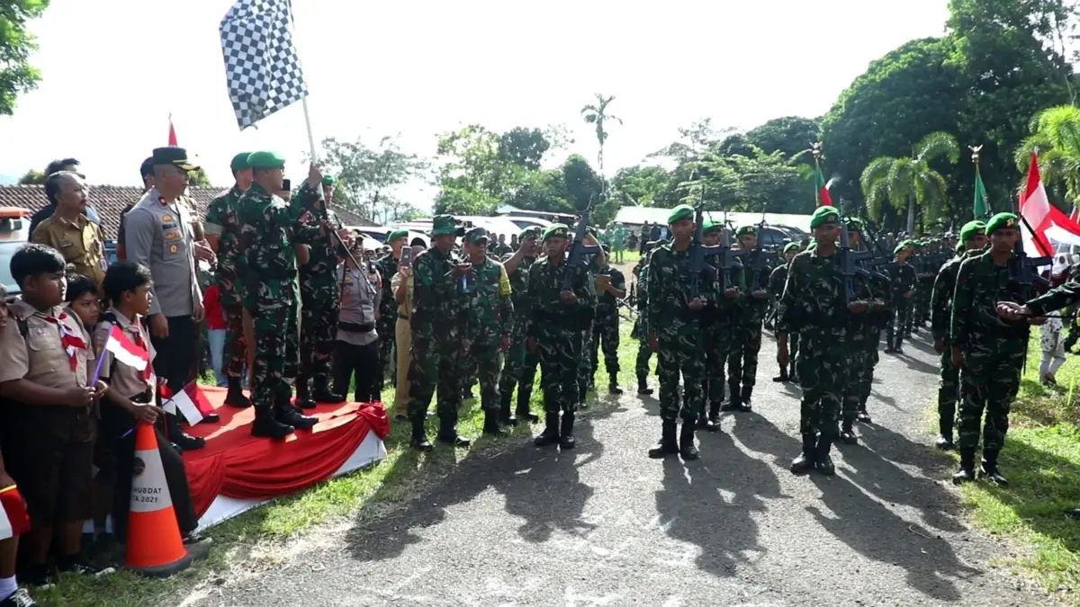 Semangat Yudha Wastu Pramuka Jaya Dikobarkan di Monumen Panji Siliwangi
