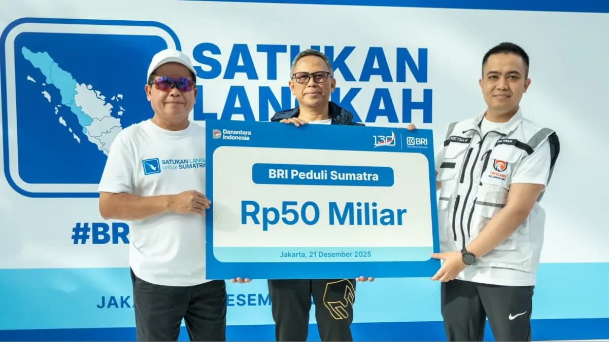 BRI Gelar Kegiatan “Satukan Langkah untuk Sumatra”, Berikan Bantuan Rp50 Miliar Percepat Pemulihan Bencana BRI Gelar Kegiatan “Satukan Langkah untuk Sumatra”, Berikan Bantuan Rp50 Miliar Percepat Pemulihan Bencana
