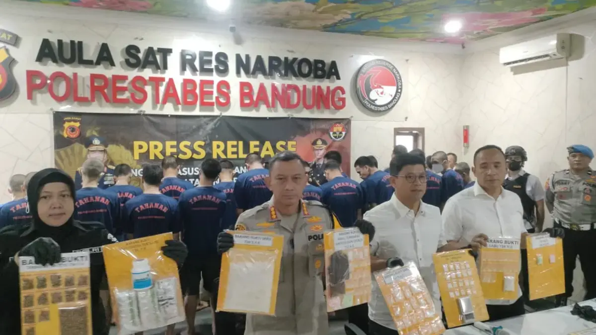 Sepanjang 2025, Ratusan Kasus Narkoba Berhasil Diungkap Polrestabes Bandung 