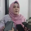 Kepala BKPSDM Kabupaten Bogor Yunita Mustika Putri saat memberikan keterangan. Foto: Regi