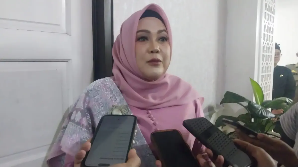 Kepala BKPSDM Kabupaten Bogor Yunita Mustika Putri saat memberikan keterangan. Foto: Regi