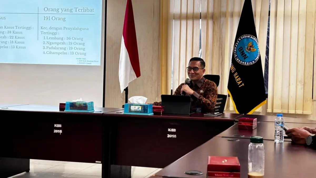 Penyalahgunaan Narkotika di Bandung Barat Naik 57 Persen Selama 2025