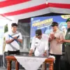 Wali Kota Cimahi, Ngatiyana saat Peresmian Tugu Bundaran Jati