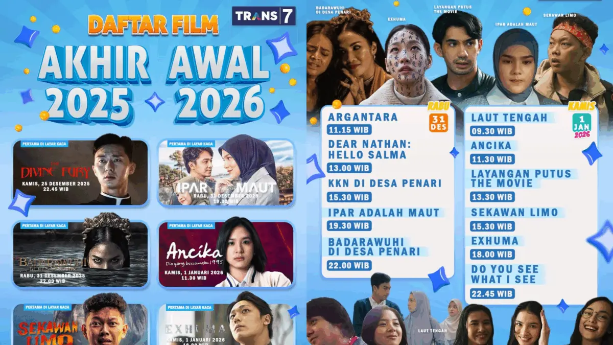 Jadwal film TRANS7 Spesial Tahun Baru