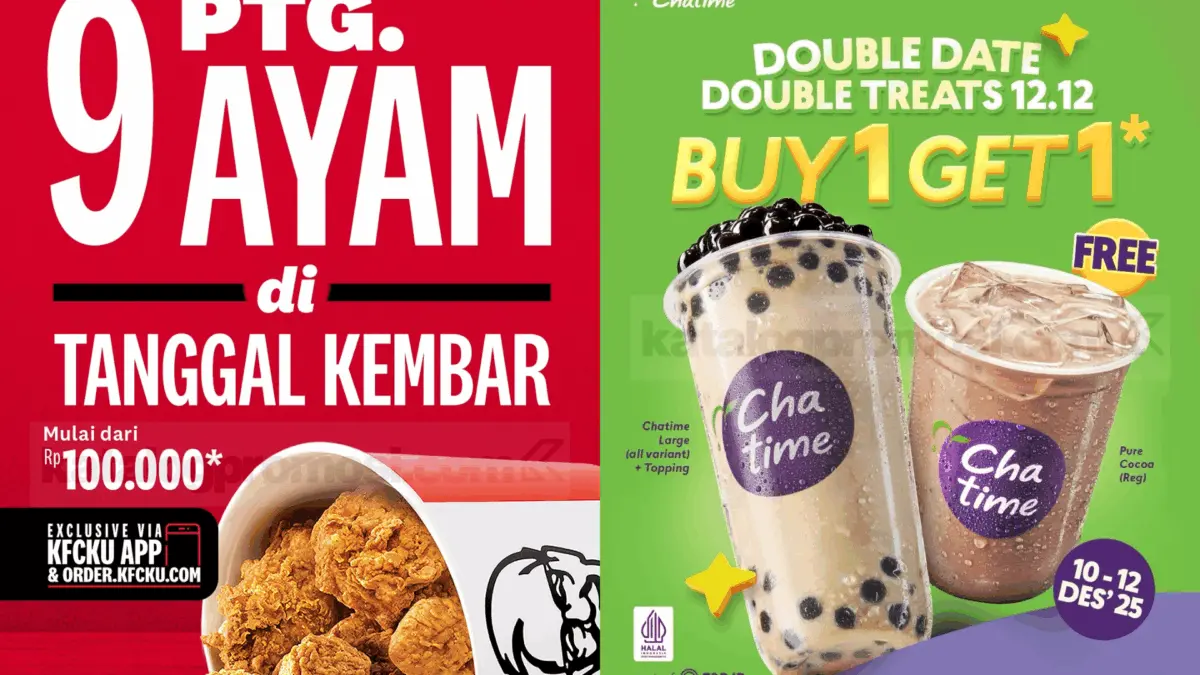 Promo makanan dan minuman spesial 12.12