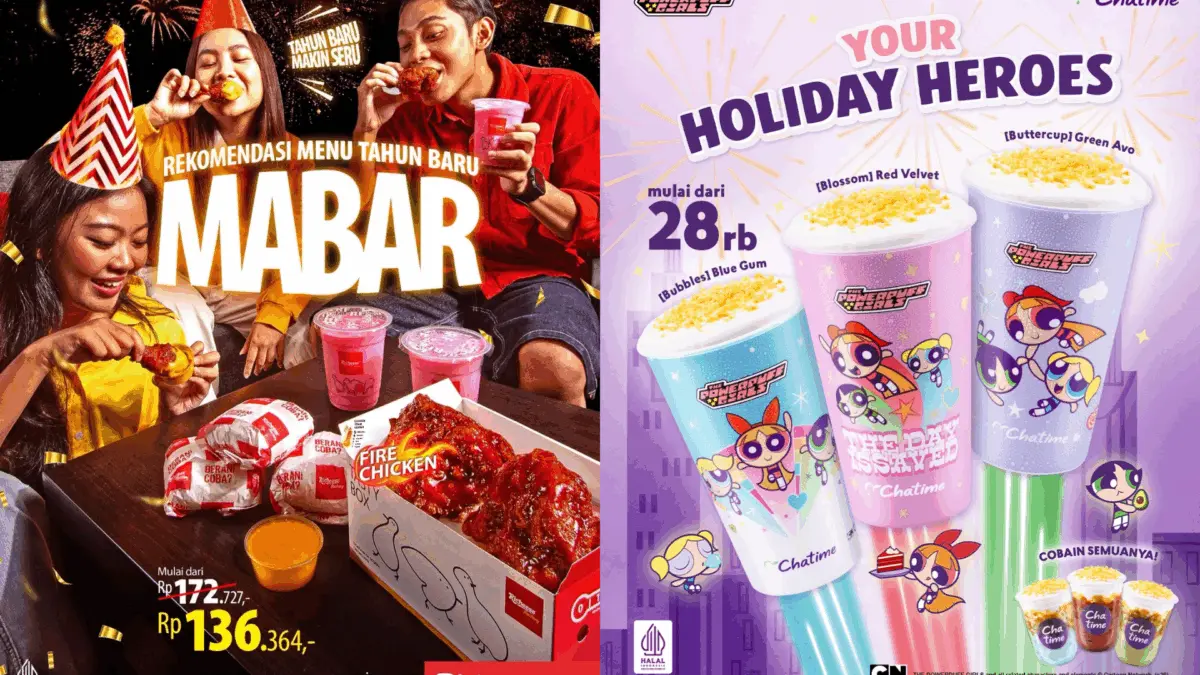 Makin Meriah, Ini Dia Daftar Promo Makanan dan Minuman Spesial Tahun Baru: KFC, HokBen, JCO, hingga MAKO Promo makanan dan minuman spesial tahun baru