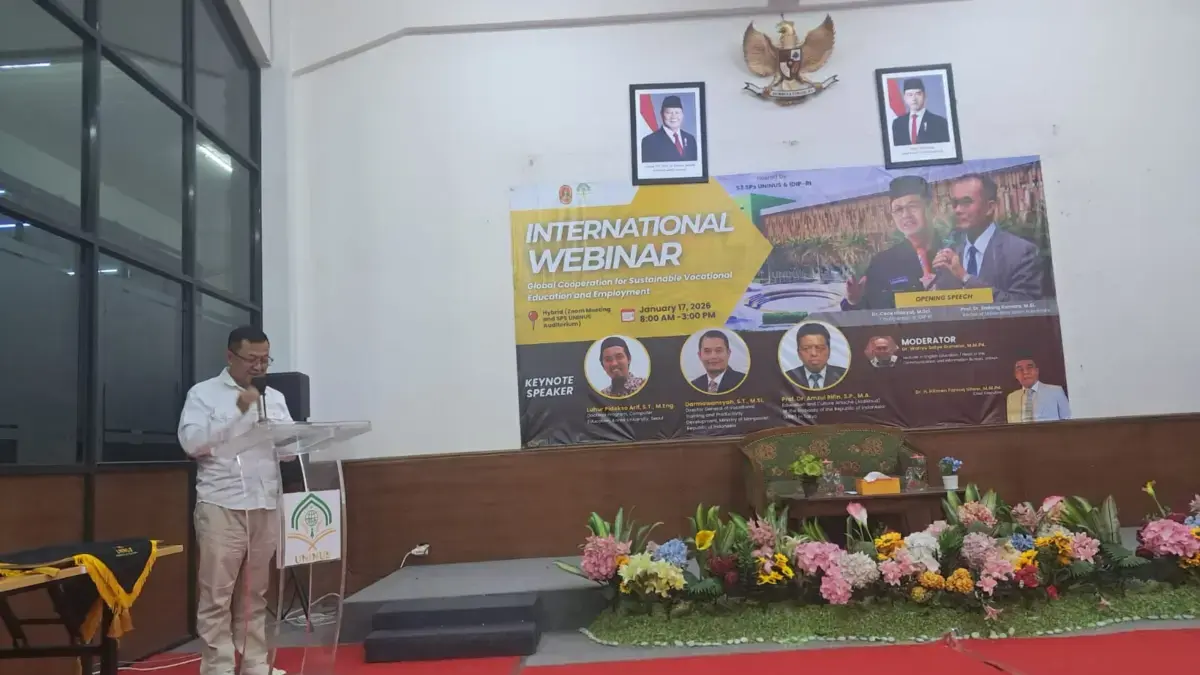 KOLABORASI: UNINUS dan IDIP RI menggelar webinar Internasional Pendidikan, Sabtu, 17 Januari 2026. (FOTO DOK U