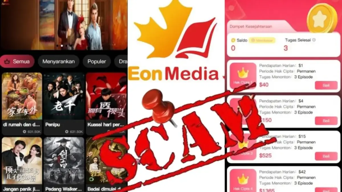 Aplikasi EON Media FIX Scam setelah mengklaim kena serangan hacker.