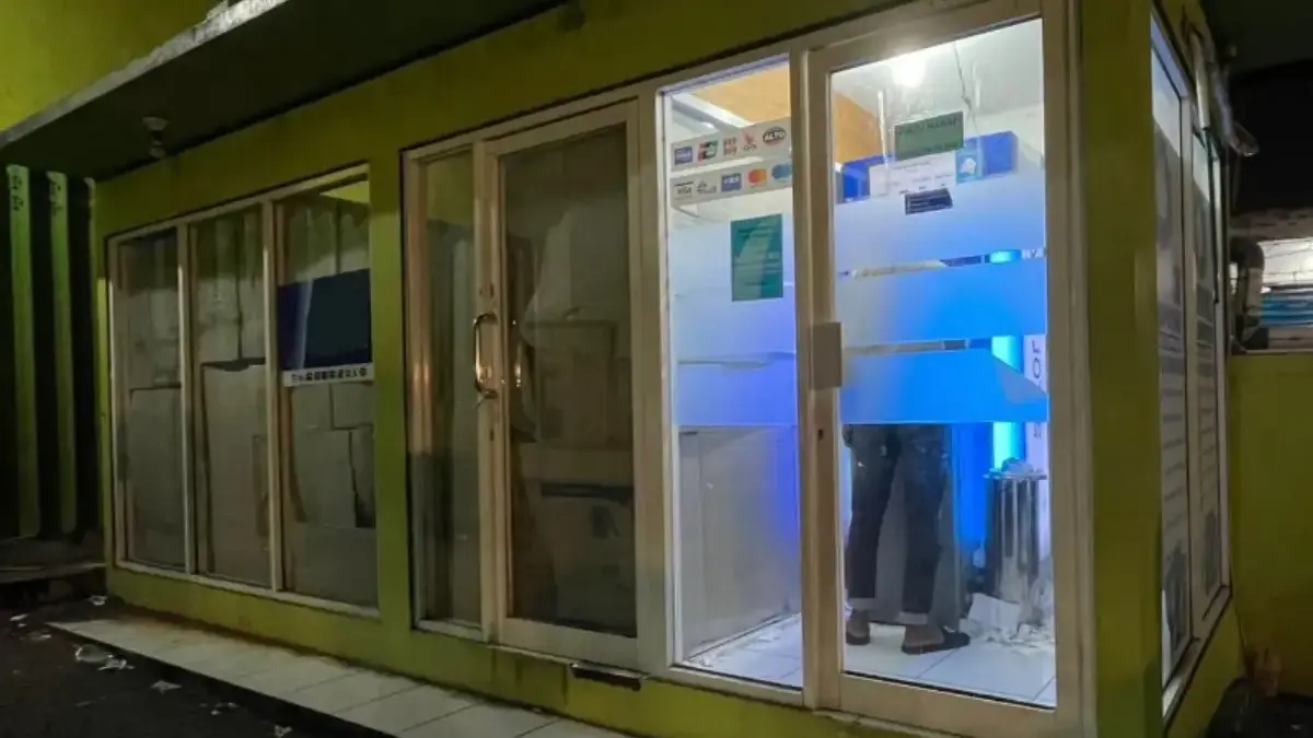 ILUSTRASI salah satu ruang ATM yang sudah tidak ada mesinnya.