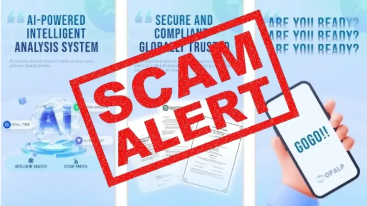 Aplikasi OPALP EXCHANGE yang diduga terbukti penipuan.
