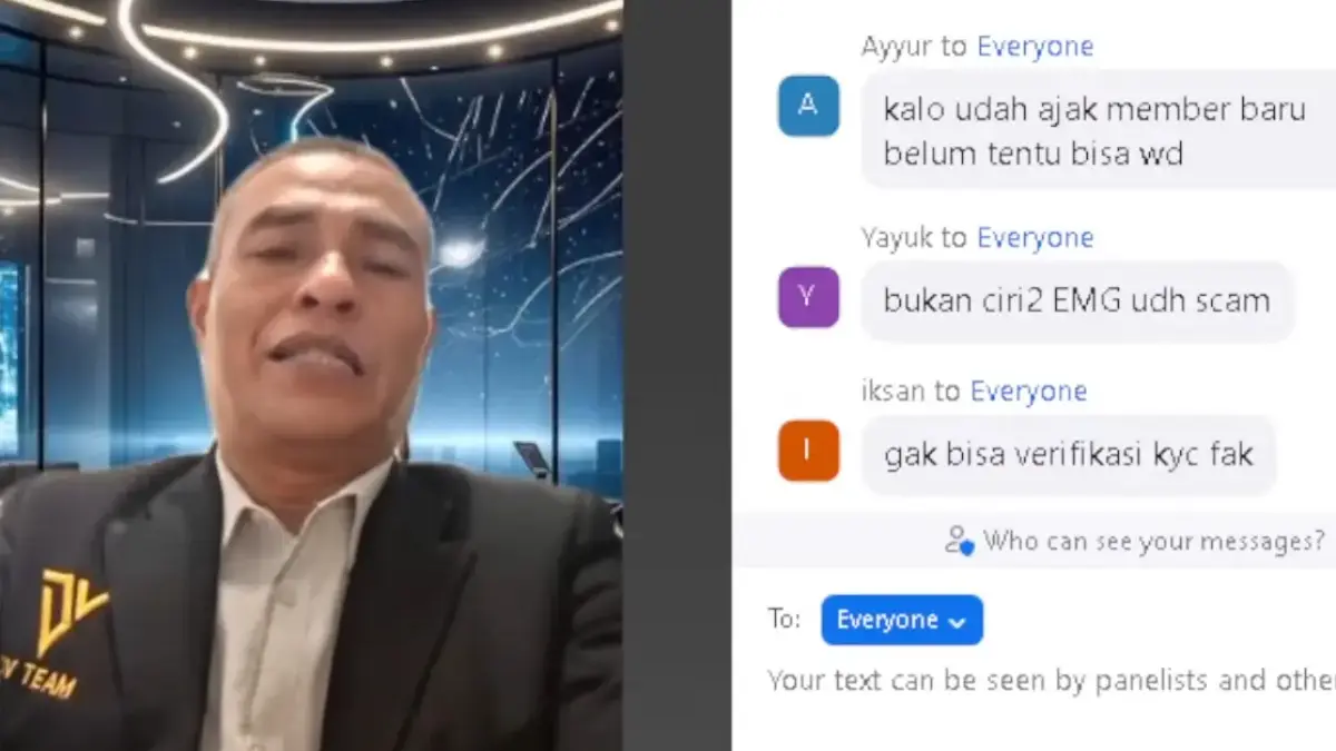 Mentor Opalp Exchange Janjikan Member Bisa WD Setelah Audit dan KYC Mentor Opalp Exchange saat menjawab pertanyaan para membernya.