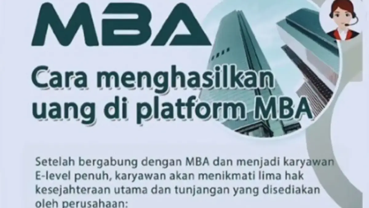 5 Cara Hasilkan Uang dari Aplikasi MBA, Sebulan Bisa Dapat Rp15 Juta, Apakah Benar-benar Aman? Aplikasi MBA yang sedang viral karena bisa menghasilkan pendapatan Rp15 Juta perbulan