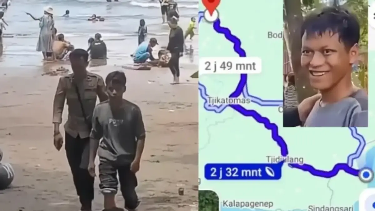 Wandi, Remaja asal Tasikmalaya yang ingin melihat laut hingga rela berjalan kaki 69 km.