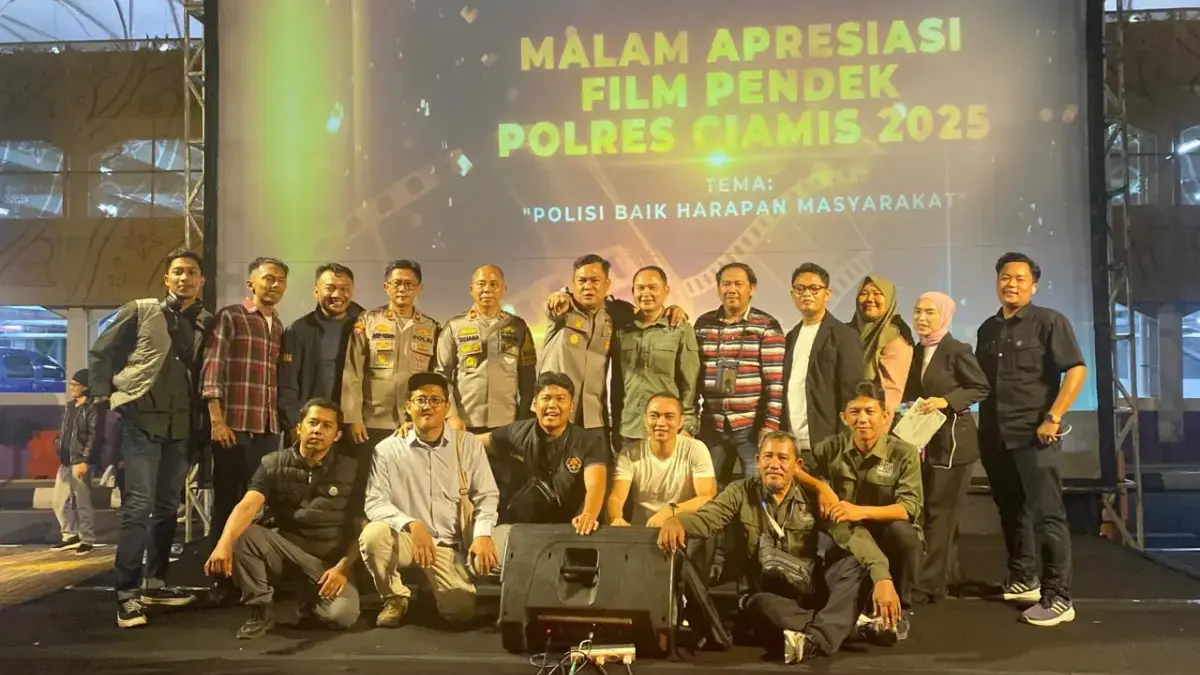Polres Ciamis dan IJTI Galuh Raya Gelar Malam Refleksi dan Apresiasi Film Pendek Tutup Tahun 2025