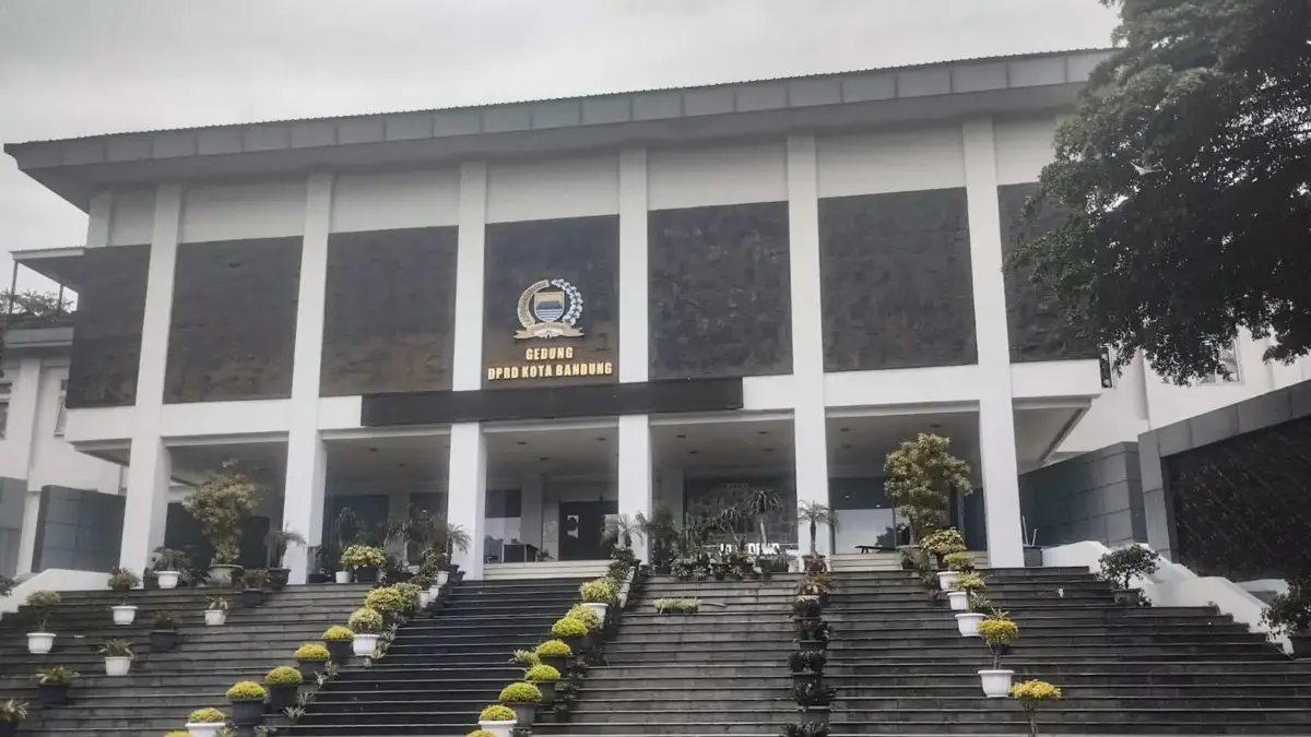 Ilustrasi: Suasana gedung Dewan Perwakilan Rakyat Daerah (DPRD) Kota Bandung, Jalan Sukabumi, Bandung