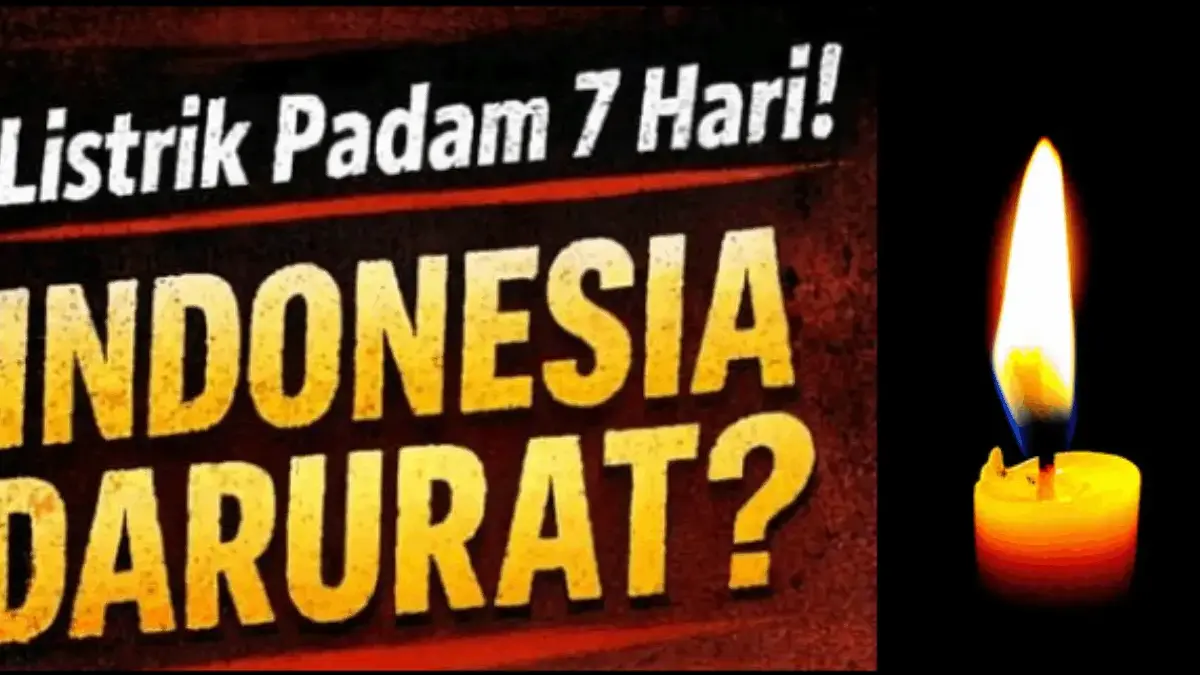 Viral Isu Listrik dan Internet Mati Total Selama 7 Hari di Indonesia, Kapan Terjadi?