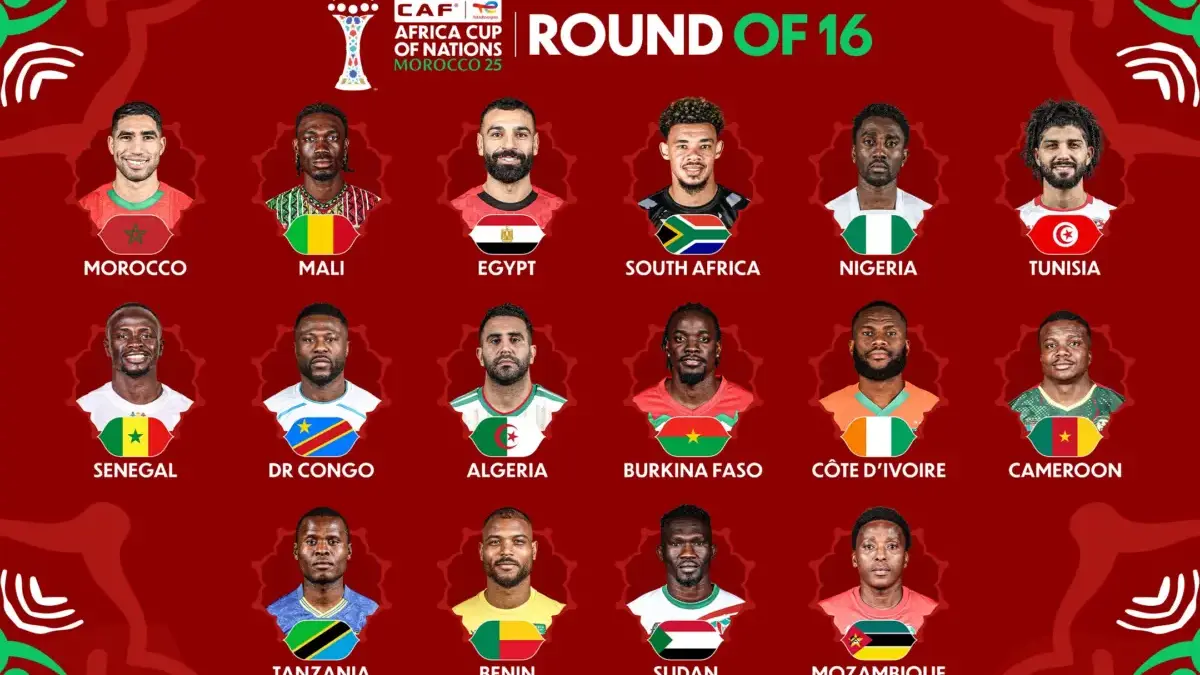 Jadwal Pertandingan 16 Besar Piala Afrika 2025: Afsel vs Kamerun, Mesir Lawan Benin Babak 16 Besar AFCON Piala Afirka 2025.