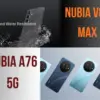 Canva Nubia V80 Max dan A76 5G.