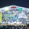 Suasana peringatan Hari Lahir (Harlah) ke-13 Pondok Pesantren Safinatul Qodiri di Lapangan Bahrus Syafa\'ah, J